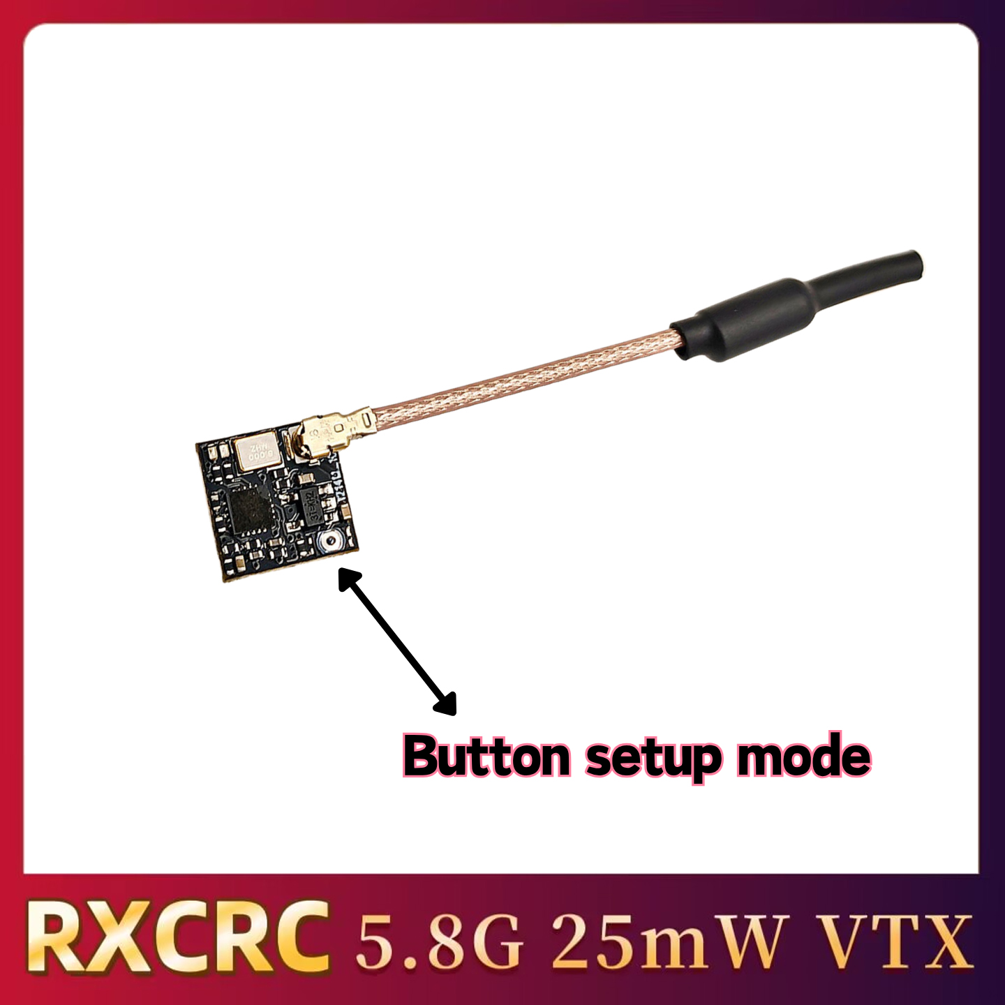 RXCRC 5.8GHz 48CH FPV 25mW ana - Fpv Drone Transmitter recensie en prijs